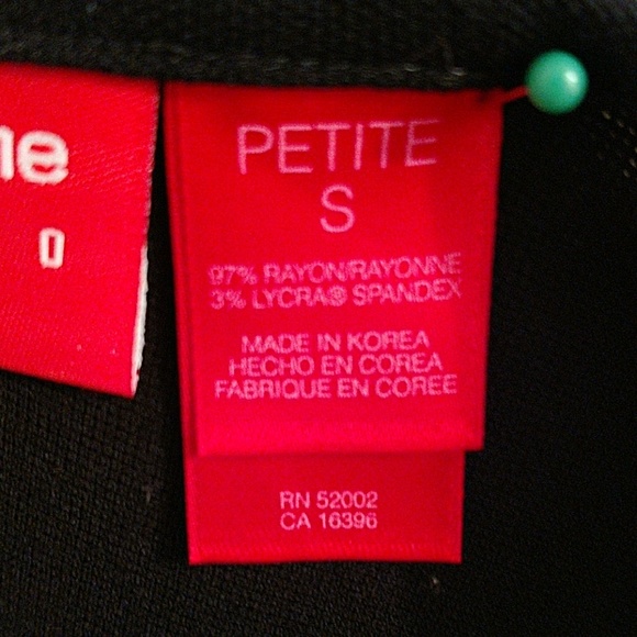 🎀Liz Claiborne Petites black stretch dress Sz S - Picture 6 of 7